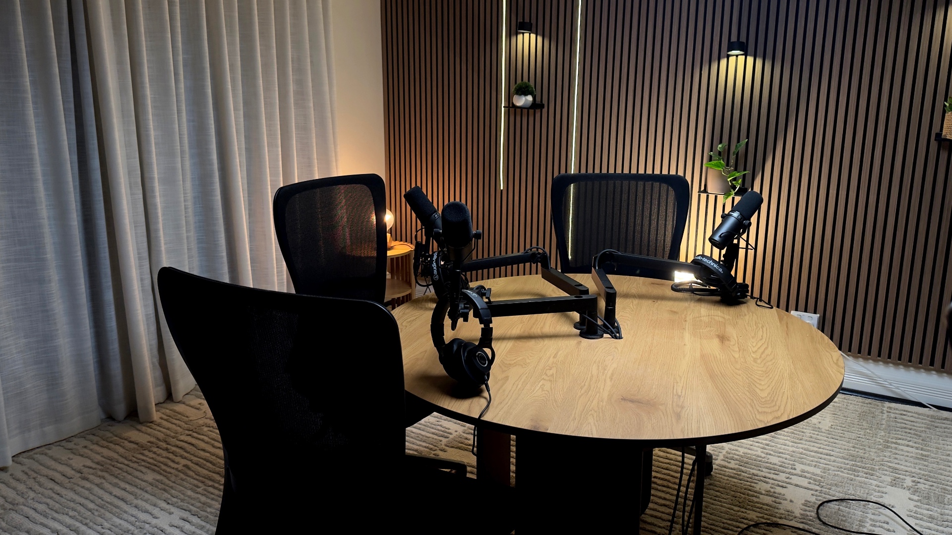 Halfway Studios podcast recording setup